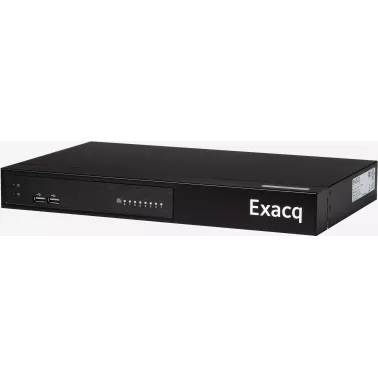 EXACQ - G-SERIES DESKTOP POE RECORDER WITH 8 POE+ IP CAMERA PORTS, 4IP CAMERA LICENSES, 4TB, LINUX