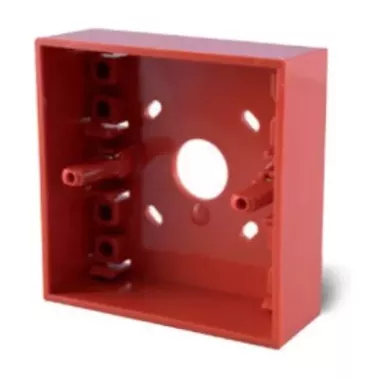 Standard red surface mounting back box for MCP callpoints 515.001.021